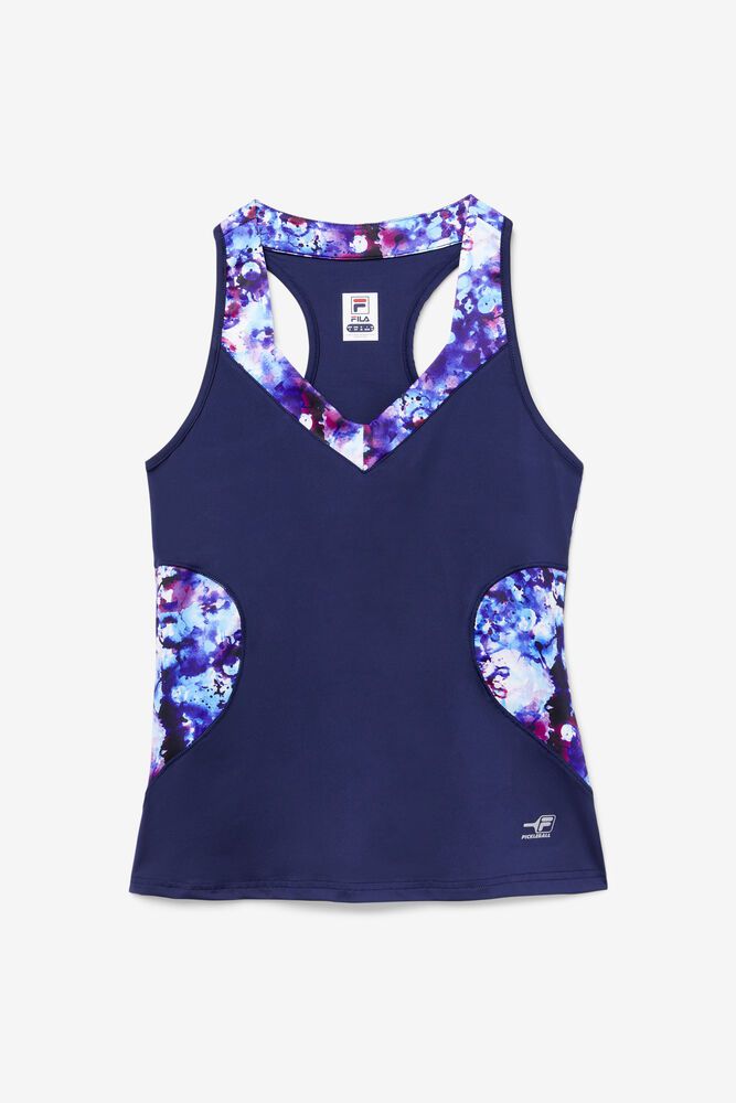 Fila Tank Top Pickleball Halter Womens Navy - India XBN-250671